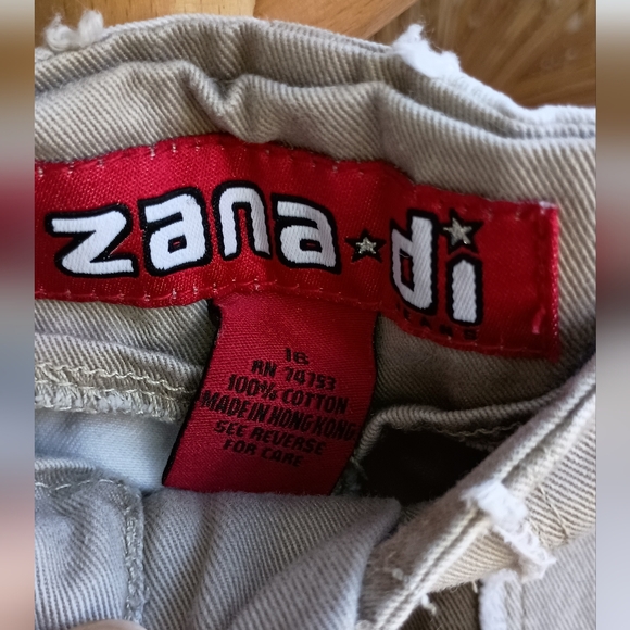 Vintage Y2K Zana Di Beige Cotton Patchwork Pants_16 - Picture 4 of 5